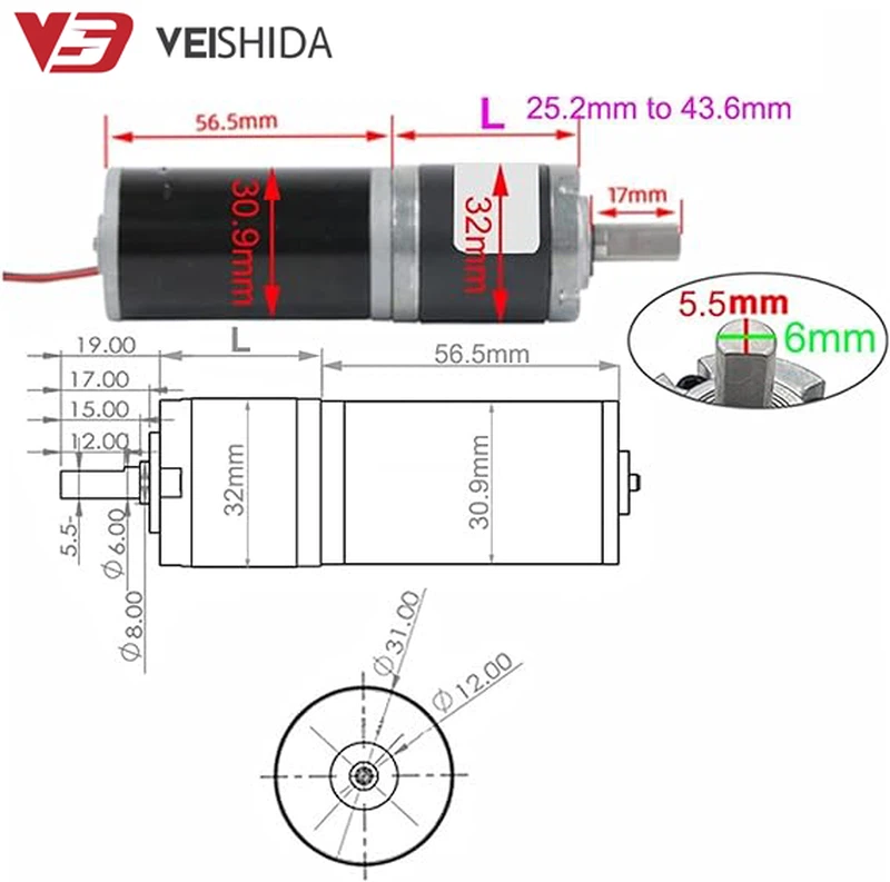 32mm gear motor 32mm gear motor