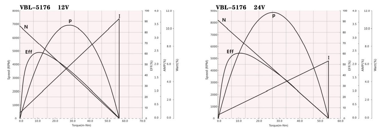 VBL-5176 Motor performance VBL-5176 Motor performance