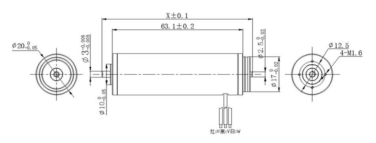 VEC-2063-motor outline VEC-2063-motor outline