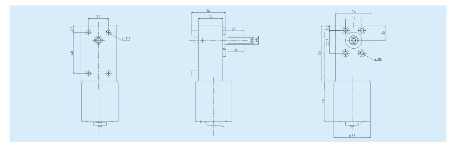 GBW36-EC3640 Gear Motor Desig GBW36-EC3640 Gear Motor Desig