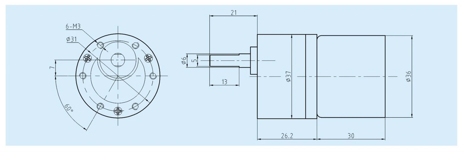 EC3630 Gear Motor Design EC3630 Gear Motor Design