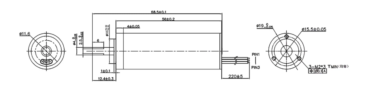 VEC-1956 Coreless motor design VEC-1956 Coreless motor design